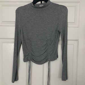 NWOT Good Luck Gem Gray Long Sleeve Top, M